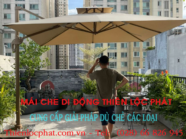 4 Bảng so sánh giá dù lệch tâm nghiêng theo kích thước và vật liệu hot