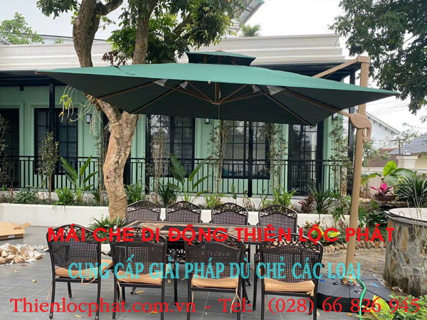 4 Bảng so sánh giá dù lệch tâm nghiêng theo kích thước và vật liệu hot
