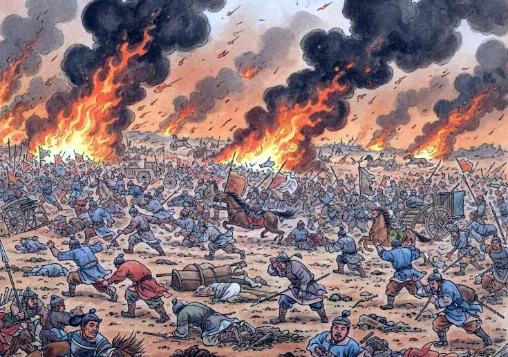 Tóm tắt cuộc khởi nghĩa bà Triệu năm 248 - Diễn biến và kết cục bất ngờ 3 Ảnh minh hoạ chiến trường khói lửa quân giặc thất bại